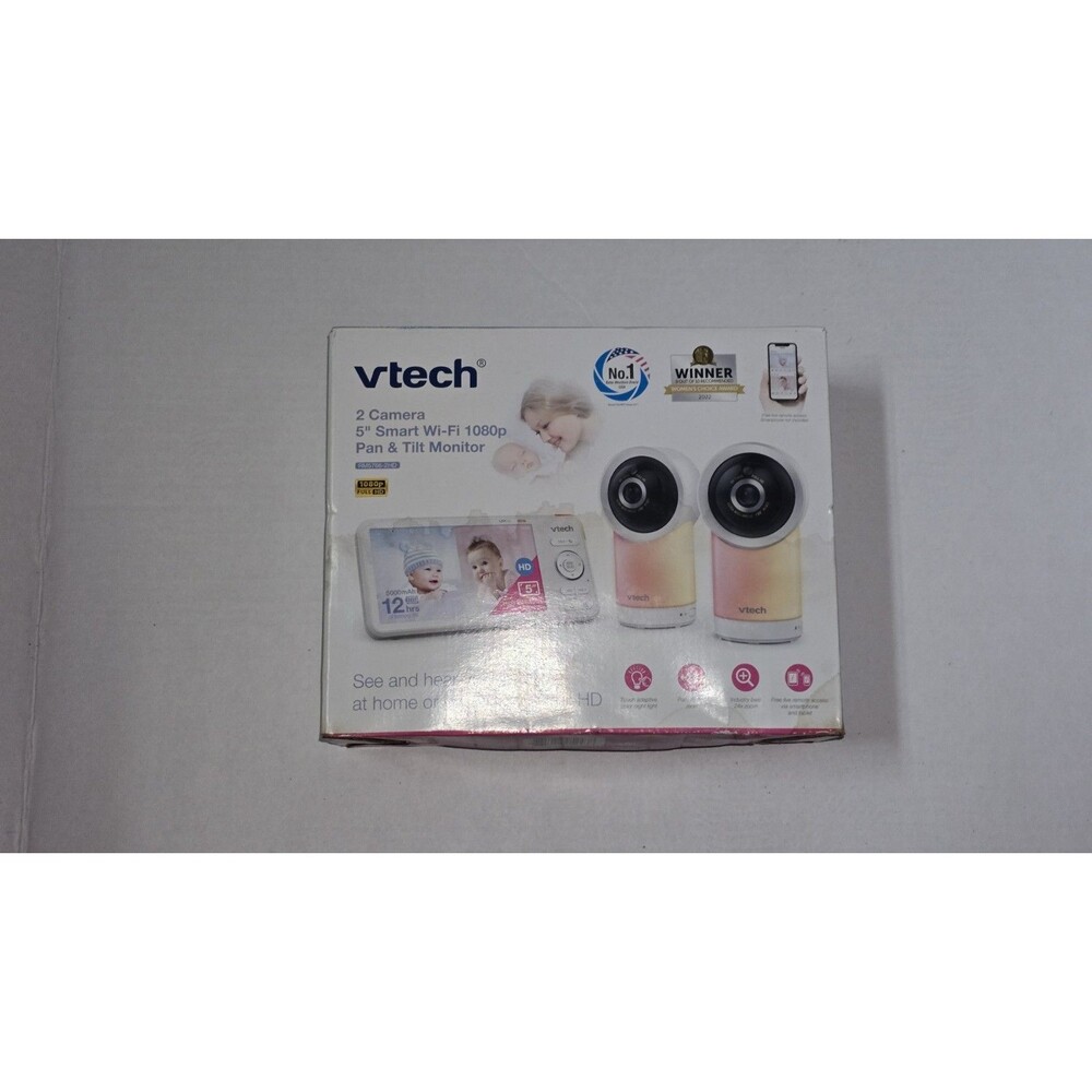 VTech RM5766HD 5" Smart Wi-Fi 1080p Pan Tilt Baby Monitor Full HD 2 Camera